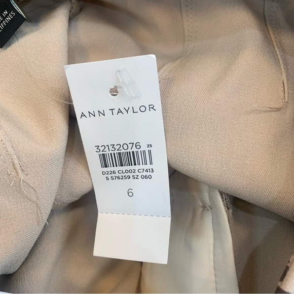 Ann Taylor The Slim High Rise Leopard Print Ankle Pants - Picture 3 of 13